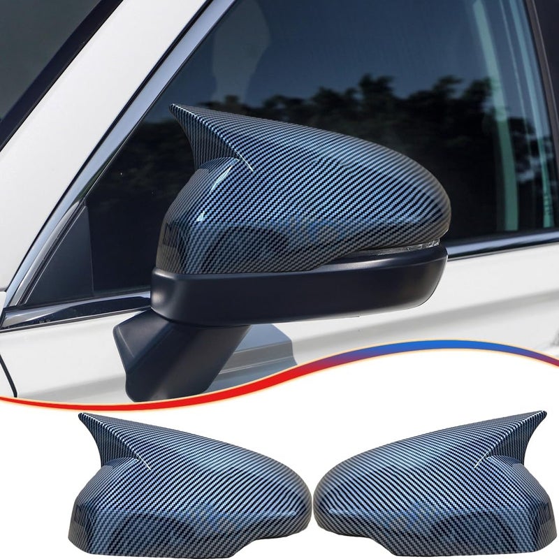 MUXEE Side Rear View Mirror Cover for Honda CRV 2023 2024 2025 2026 Carbon Fiber Turn Signal Housing Cover Accessories(with Turn Signal housing Slot.) - Image 1